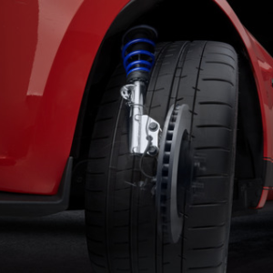 Komplet po višini nastavljive šasije iz nerjavečega jekla z vzmetmi v modri barvi Ford Performance